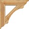 Ekena Millwork Legacy Traditional Rough Sawn Bracket w/ Offset Brace, Western Red Cedar, 8"W x 34"D x 34"H BKT0806X34X34LEC01RWR - alternate 4